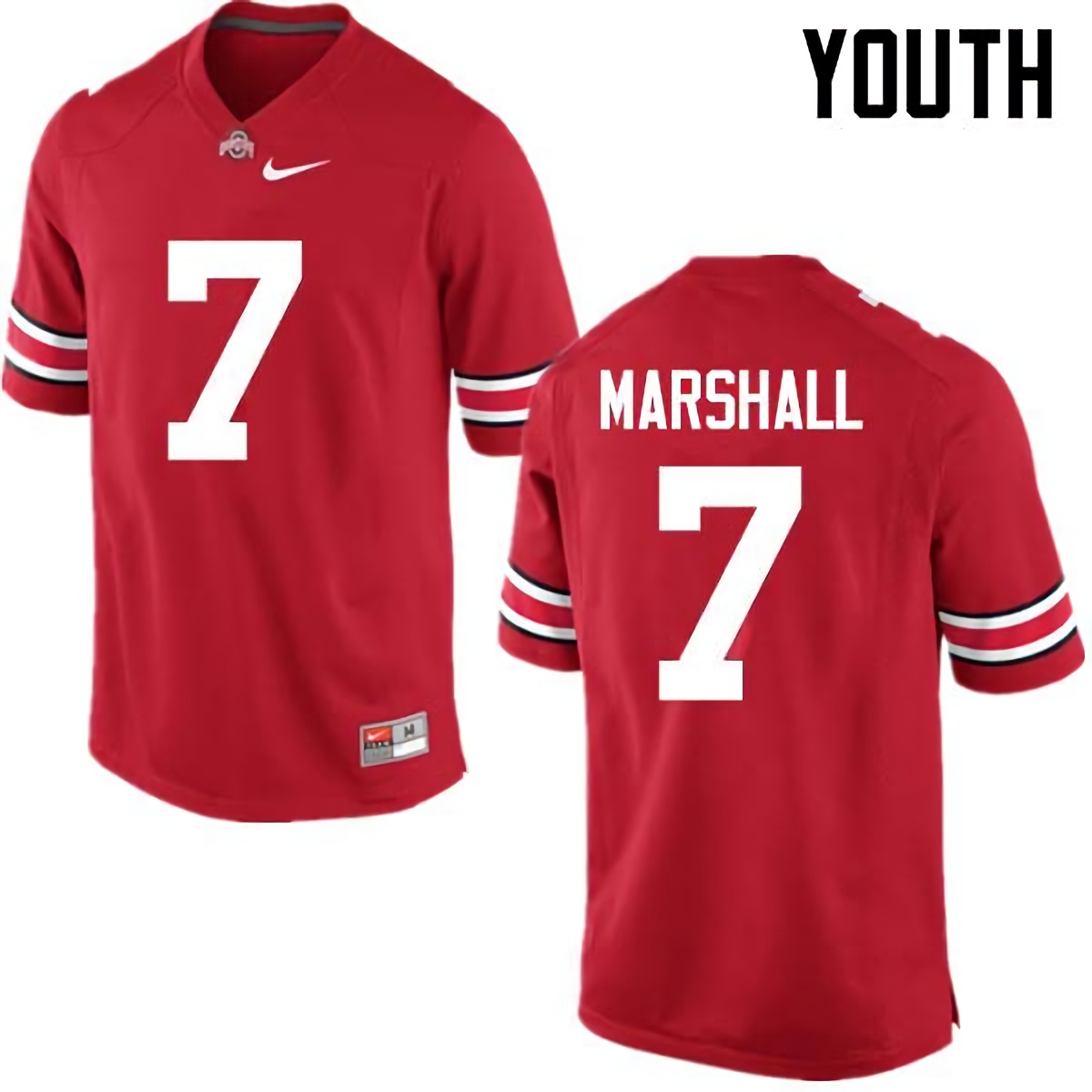 Jalin Marshall Ohio State Buckeyes Youth NCAA #7 Nike Red College Stitched Football Jersey HPY2256NN